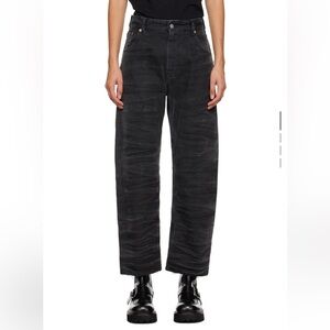 MM6 Maison Margiela black distressed jeans